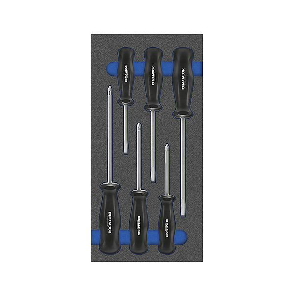 Module d'outils MATADOR : jeu de tournevis, 1/3 : 193 x 390 mm, 8164 1653