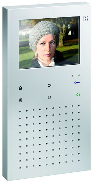 Platine intérieure vidéo TCS pour appels mains libres avec touches tactiles pour la zone objet, montage en saillie blanc, IVW9030-0140