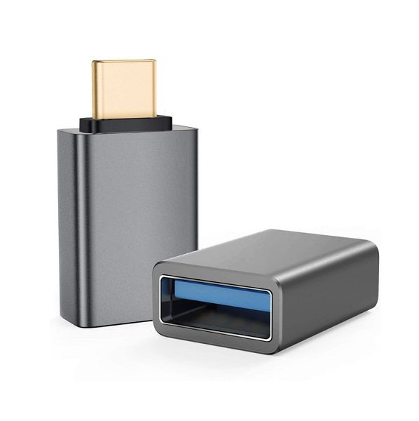 Adaptateur Helos OTG, prise USB 3.1 A/fiche Type-C™, PREMIUM, anthracite, 288362