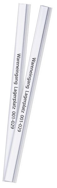 Bandes transparentes autocollantes Eichner pour tableaux de planification de documents, taille : 220 x 15 mm, UE : 10 pièces, 9219-02221