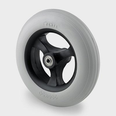 Roue TENTE-ROLLEN, roue Ø 100 mm, capacité de charge 60 kg, PNP100x30-8 HL36.5