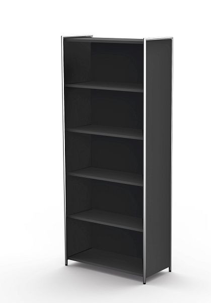 Kerkmann étagère simple pour 5 OH, Artline, L 800 x P 380 x H 1850 mm, anthracite, 13734913