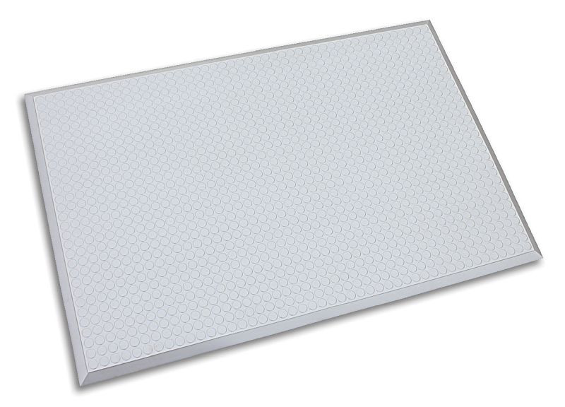 Ergomat Infinity Smooth Silver salle blanche + tapis anti-fatigue, longueur 240 cm, largeur 60 cm, INS60240-S