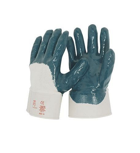 Gant nitrile DENIOS, catégorie II, taille. 10.5, bleu, UE : 12 paires, 116-403