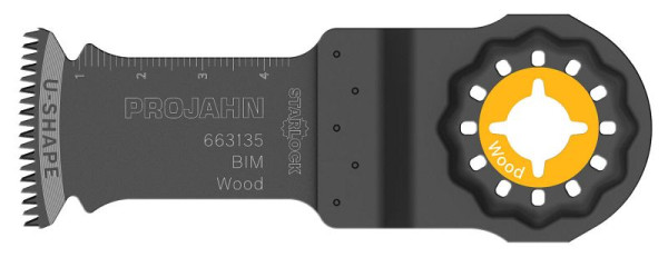 Lame de scie plongeante Projahn pour bois, BIM, Starlock, 32mm x 50mm, UE: 5 pièces, 663135