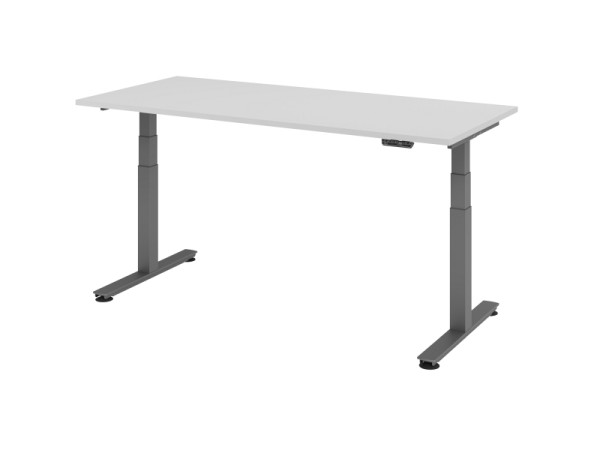 Hammerbacher bureau assis-debout électrique 180x80cm gris, VXDSM19/5/G