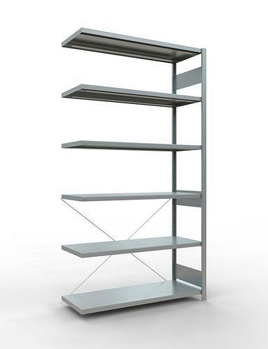 Rayonnage à étagères Schulte, panneau supplémentaire, 6 niveaux de rangement, traverse, charge du compartiment 250 kg, 1306 x 536 x 2500 mm, 278768