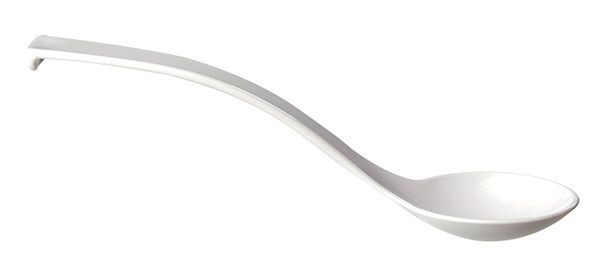 Cuillères charcuterie APS, Ø 6 cm, longueur : 23 cm, SAN, blanches, lot de 6, 88627