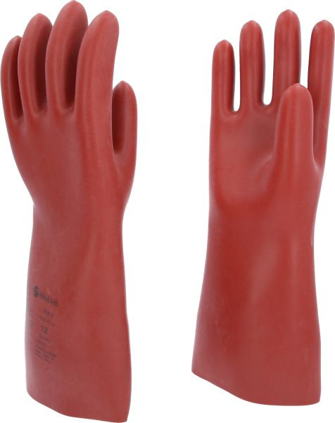 KS Tools Gant de protection pour électricien avec protection mécanique et thermique, taille 12, classe 0, rouge, longueur : 410 mm, 117.0009