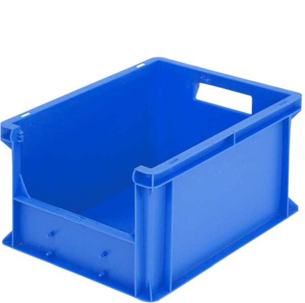 Bac gerbable BITO Euro BN /BN4324 400x300x215 bleu, ouverture de retrait à l'avant, C0850-0019