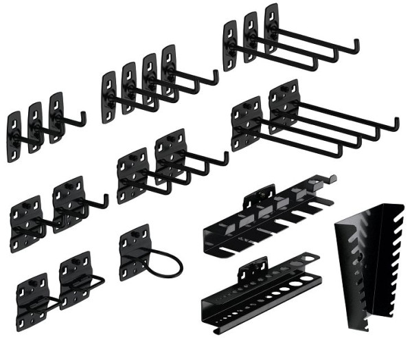 Kit de porte-outils Kraftwerk pour paroi perforée, 22 pièces, 145.100.900