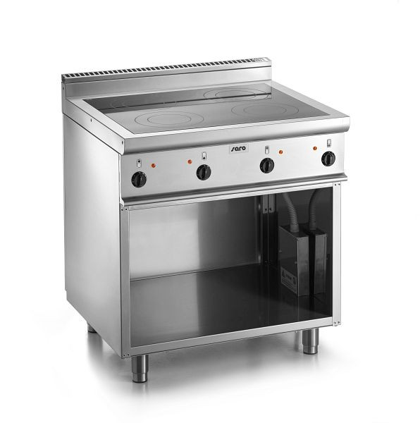 Table de cuisson vitrocéramique Saro avec base ouverte modèle E7/CVE4BA, 423-1400