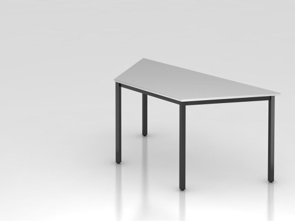 Table trapèze Hammerbacher, 160x69cm gris/noir, forme trapèze, forme trapèze, VDQTR/5/D