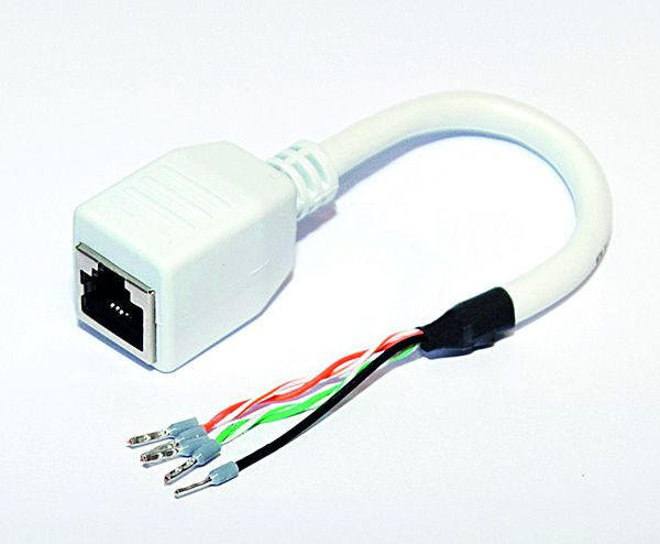 Câble de dérivation TCS pour la connexion directe d'appareils IP ISW5410 / IVW5411 Connecteur RJ45, ZIX1402-0000
