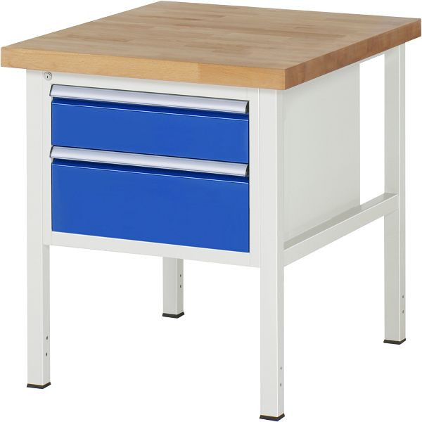 Etabli RAU série 8000 - modèle 8123, L750 x P900 x H840-1040 mm, base système L670 x P850 x H800-1000 mm, 03-8123A2-079B4H.11