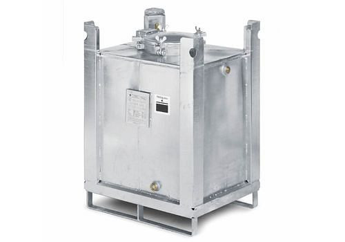 Conteneur DENIOS ASF, double paroi, volume 280 litres, galvanisé à chaud, 120-363