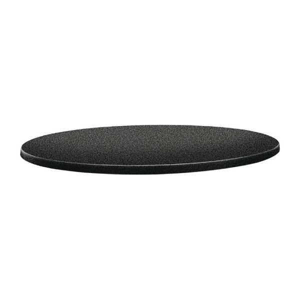 Topalit Classic Line plateau de table rond anthracite 80cm, DR897