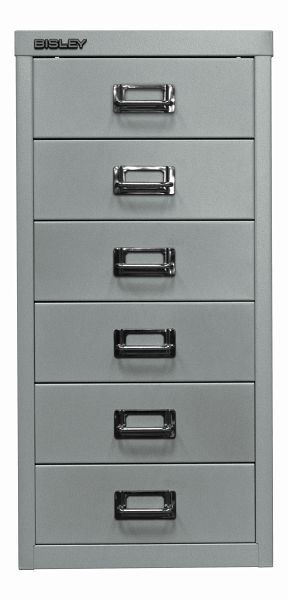 Bisley MultiDrawer™, série 29, DIN A4, 6 tiroirs, argent, L296355