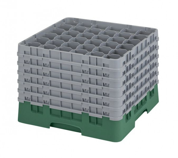 Panier de lavage Cambro 36 compartiments Camrack®, vert bouteille, 29,8 cm, lot de 2, 36S1214119