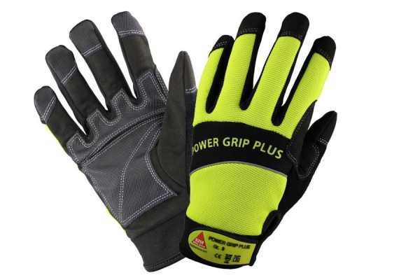 Hase Safety POWER GRIP PLUS, gants de sécurité à 5 prises, avec aimant, taille : 10, UE : 10 paires, 40200m-10
