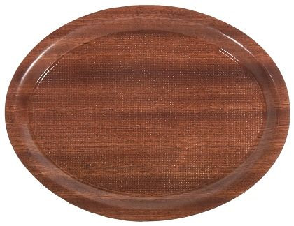 Plateau en bois Contacto, ovale, antidérapant, 26x20 cm, 3503/260