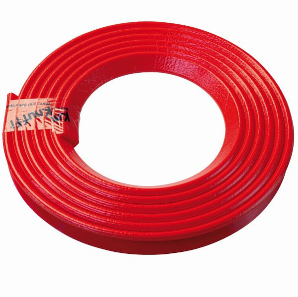 Protection d'angle Knuffi, profil d'avertissement et de protection type E, rouge, 5 mètres, PE-900214
