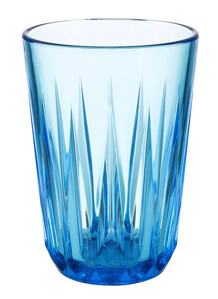 Gobelet APS -CRYSTAL-, Ø 7 cm, hauteur : 9,5 cm, Tritan, bleu, 0,15 litre, paquet : 48 pièces, 10513