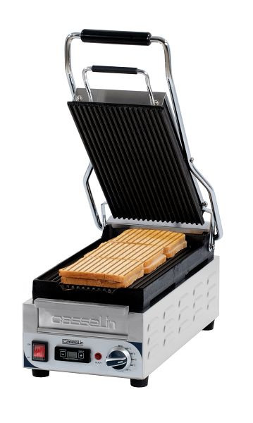Casselin Panini-Grill Premium Compact - Rainuré / Rainuré - avec minuterie, CGPRRXSPT