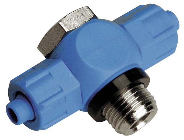 temporisateur A-TSH-8/6-1/4-POM-MSv, raccord banjo en T - cylindrique, 1 voie avec vis creuse, UE : 10 pièces, 01670513