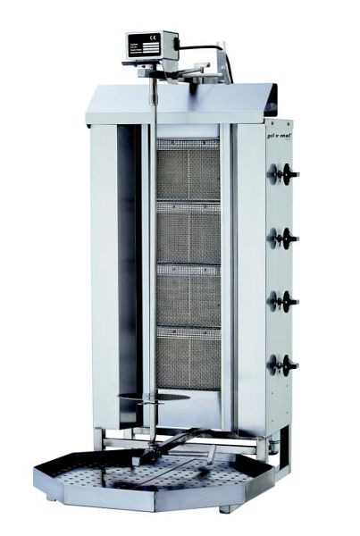 gyroscope/kebab à gaz gel-o-mat, modèle GLG221, capacité 60 kg, GLG221