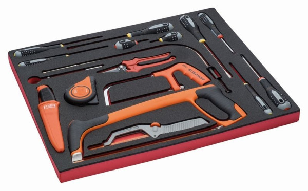 Incrustation Bahco 3/3, tournevis Ergo™ + outils de coupe, 17 pièces, FF1A5021