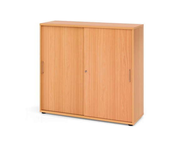 Armoire à portes coulissantes Hammerbacher 1753S BS, 3 OH, corps : hêtre / façade : hêtre, 120 x 40 x 110 cm (LxPxH), V1753S/6/6/BS