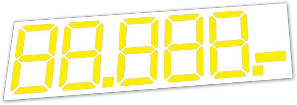 Afficheur de prix LCD Eichner, dimensions : 1160 x 240 mm, UE : 10 pièces, 9220-00120