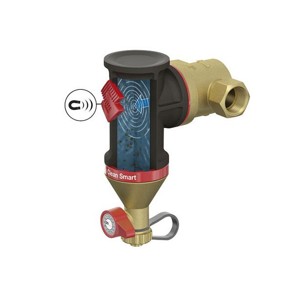 Séparateur de boues Solarbayer 1 1/2" variable avec aimant, raccord 1 1/2" IT, rotatif, 330001600