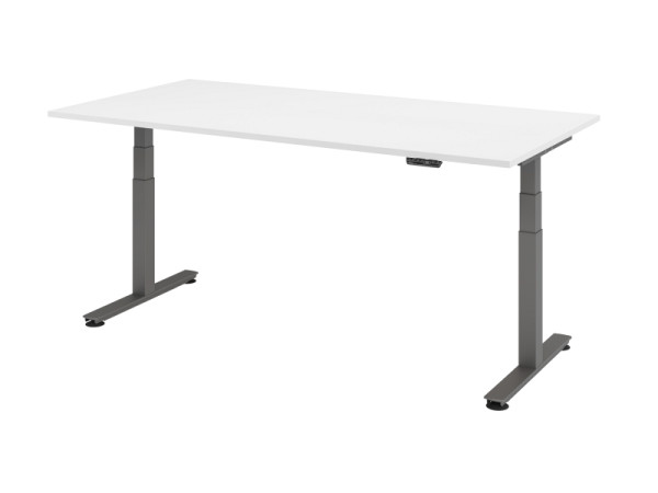 Hammerbacher bureau assis-debout électrique 200x100cm blanc, VXDSM2E/W/G