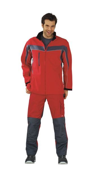 Veste softshell Planam Plaline, rouge/ardoise, taille XL, 2707056