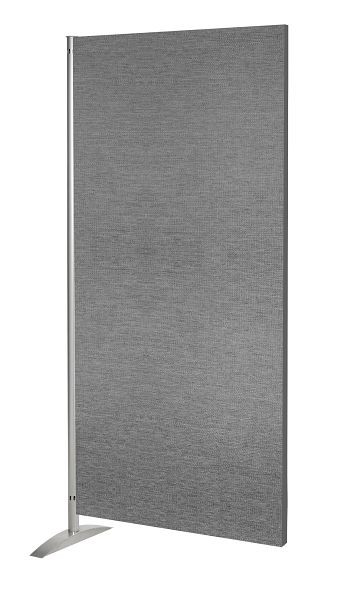 Kerkmann Metropol mur d'intimité, élément textile, L 800 x P 450 x H 1750 mm, aluminium argent/gris, 45697616