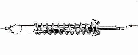 Ressort de tension en acier Gallagher pour fil de 2,5 mm/2,65 mm/EquiFence, 036257