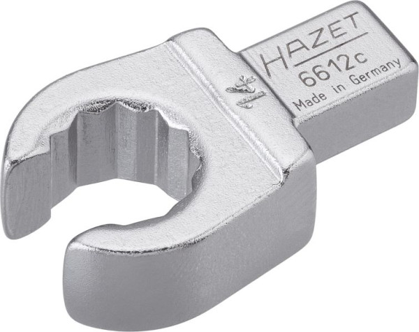 Clé polygonale à insert Hazet, ouverte, carré d'insertion 9 x 12 mm, profil extérieur à double hexagone, 14 mm, 6612C-14