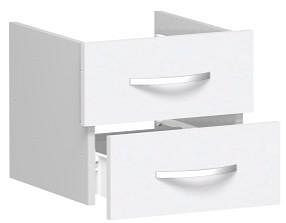 Insert de tiroir geramöbel pour largeur d'armoire 400 mm, pour 2e, 3e ou 4e hauteur de dossier, non verrouillable, 1 hauteur de dossier, blanc, S-341700-W