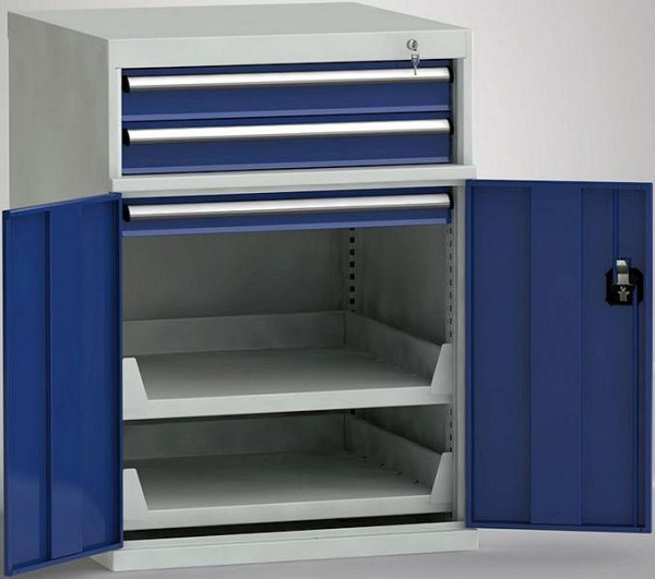 Armoire côté machine KLW 1000/1019 x 725 x 772 mm H x L x P, dimensions d'installation : 825 mm, division : 36x36 unités au-dessus, MGC1000-05EP-TD-032