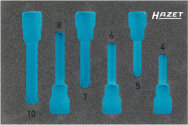 Insert en mousse souple Hazet à 2 composants, pour 163-302/6, 8801/6, dimensions / longueur : 172 mm x 114 mm, 163-302L