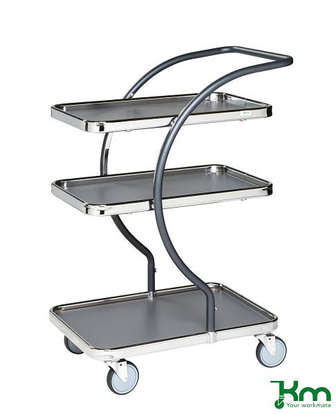 Chariot de table Kongamek C-Line avec 3 étagères, KM96300
