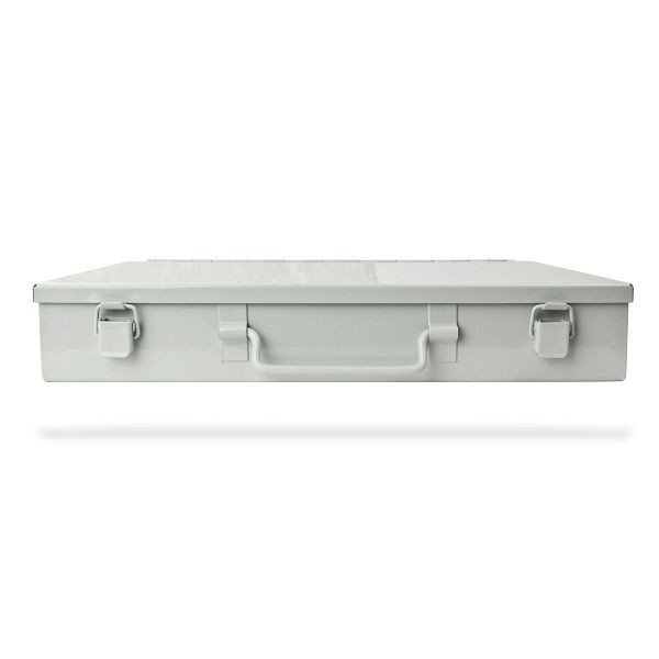 Boîte en tôle d'acier ADB sans insert, grise, 88505