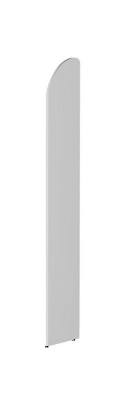 Kerkmann panneau d'extrémité DANTE 1900 mm avec panneau arrière, blanc, 50991510