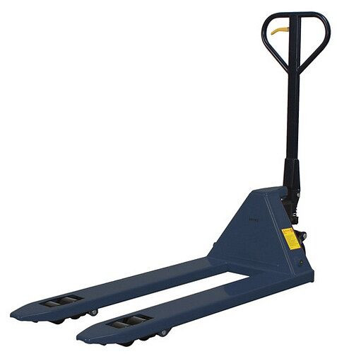Transpalette MMXX, vert-bleu (RAL 5001), 2,5 t, longueur des fourches 1150 mm, galets de direction/charge tandem PU/PU, 46430