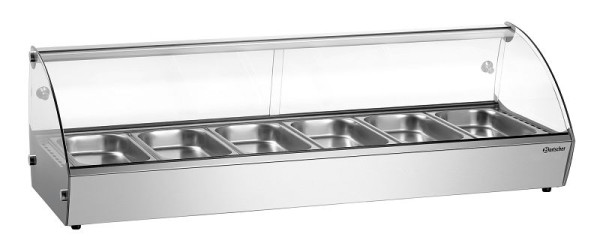Bartscher Vitrine chauffante R6 6 x 1/3 GN, 305059
