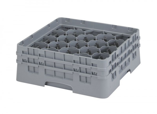 Panier de lavage Cambro 20 compartiments Camrack® 13,3 cm, gris clair, paquet de 4, 20S434151