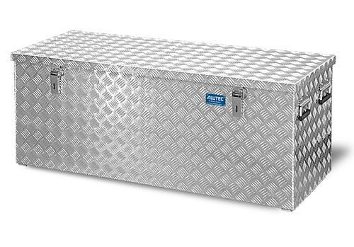 Caisse de transport DENIOS en tôle striée en aluminium, volume 312 litres, 254-873
