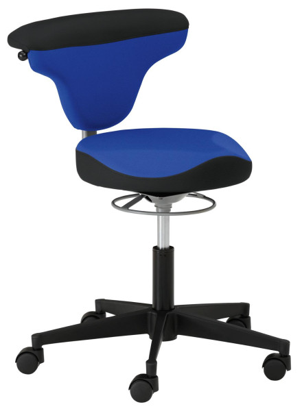 Mayer Sitzmöbel chaise pivotante fonctionnelle myTORRO SIT avec siège vital, bleu foncé/noir brillant, 1351V_756